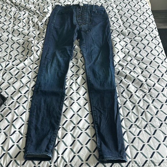 J Brand x Steph Shep lace up skinny jeans - Picture 1 of 9